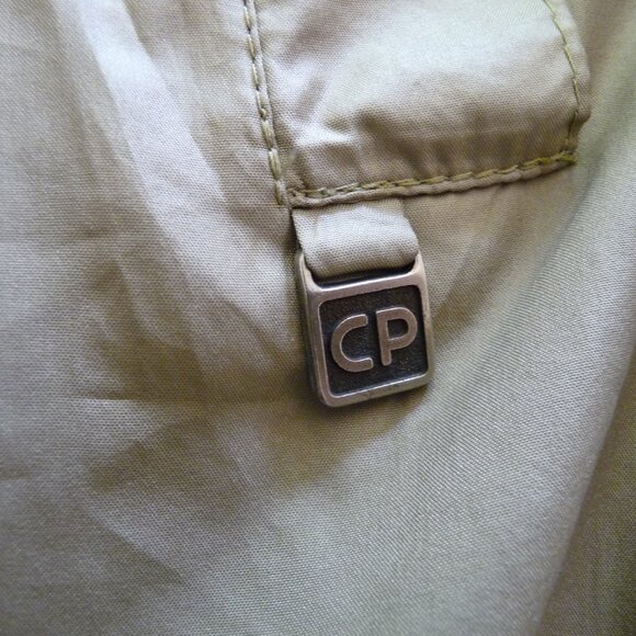 C.P. VINTAGE 80s UNIQUE SAGE /shiny/COLOR TRENCHCOAT SIZE EU 40 - Picture 5 of 10